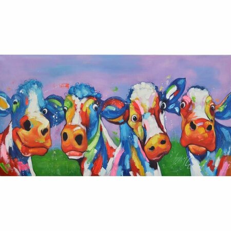 AFD HOME Kids Canvas & Wood Wall Art - XL Cows 12018503